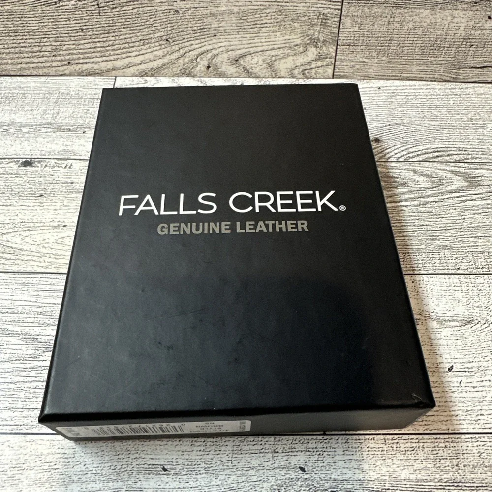 FALLS CREEK Genuine‎ Leather Wallet w/ RFID Insert Brown